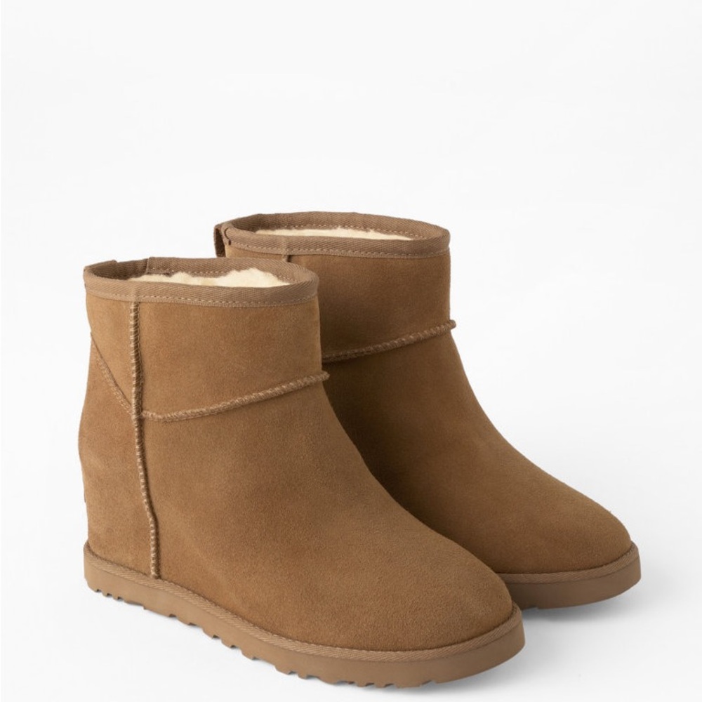 UGG Chestnut Brown Suede Ankle Winter Boots